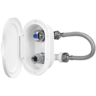 Nuova Rade NR INBOUWKASTJE MET UITSTROOM EN KRAAN CHROOM RECHTE AANSLUITING