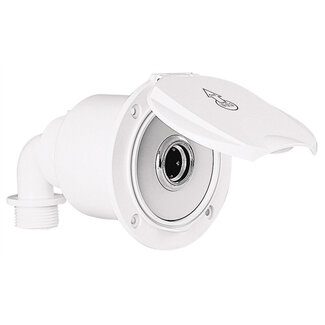 Nuova Rade NR DEKWASPOMP KOPPELING MET DEKSEL WIT HAAKSE AANSLUITING