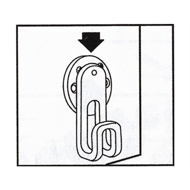 Nuova Rade VAST BEV.PUNT VOOR STORE-ALL, WIT