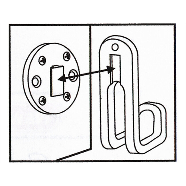 Nuova Rade RAILING SUPPORT VOOR STORE-ALL, ANTRACIET