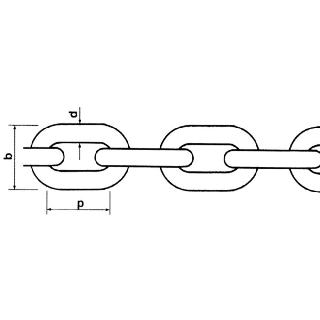 Quick  ANKERKETTING DIN766 8MM RVS