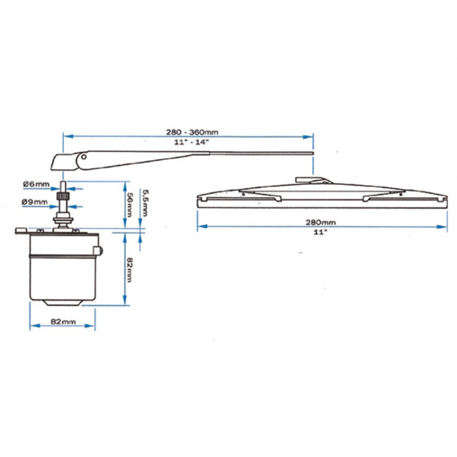 Roca COMPLETE W5 RUITENWISSER 90-110GR