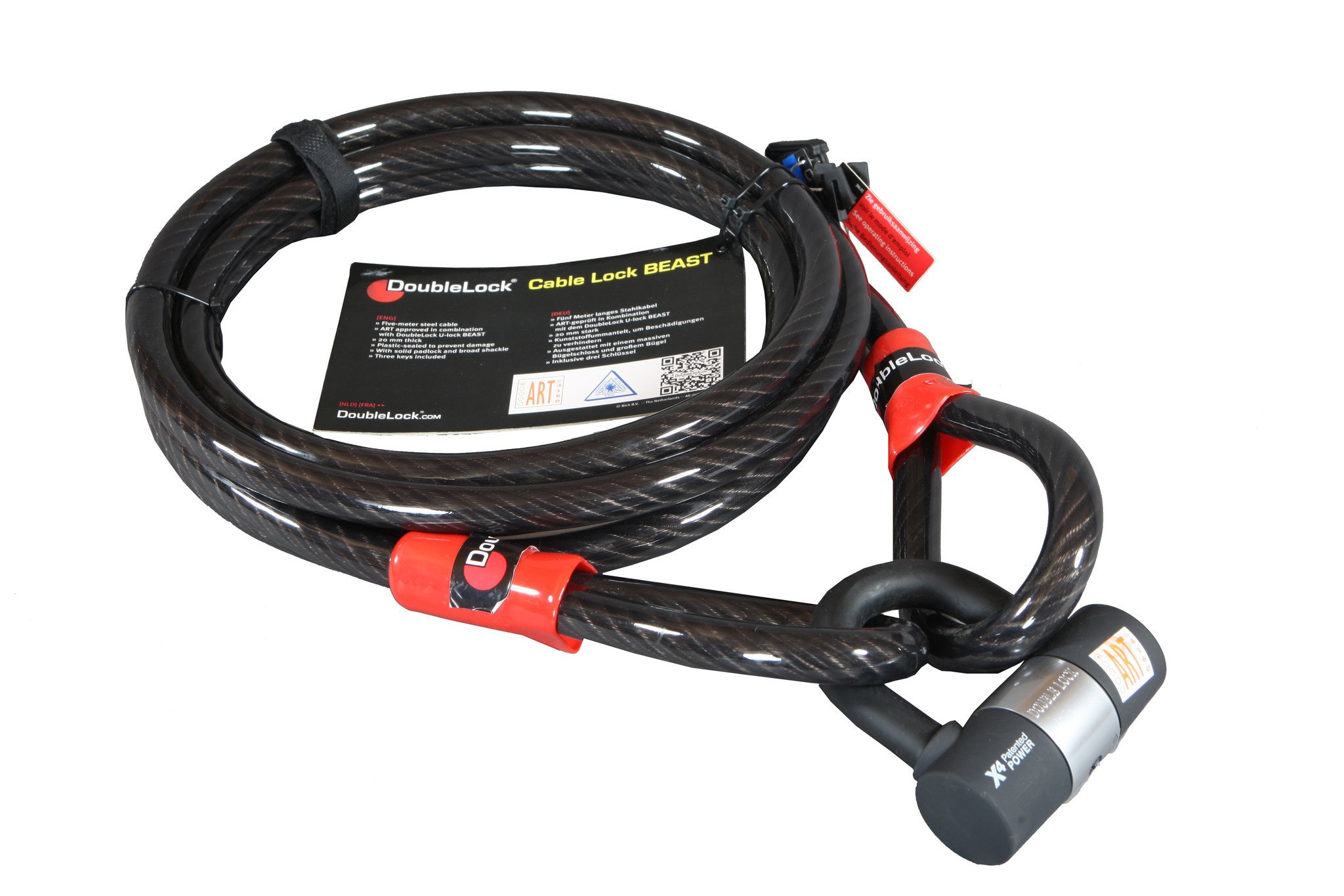 Doublelock Cable lock Beast 5mtr
