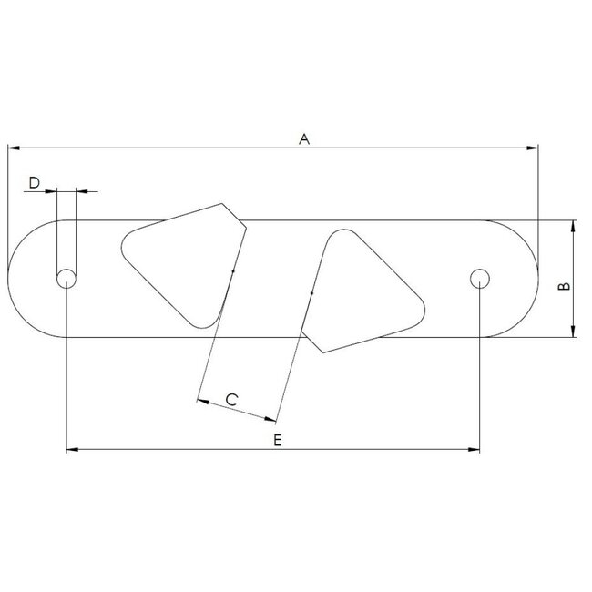 HOLLEX Boegklamp 120mm per paar