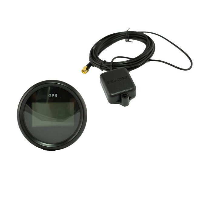 HOLLEX GPS snelheidsmeter digitaal zwart 9-32V