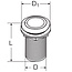 HOLLEX Huiddoorvoer rvs316 2"x95mm