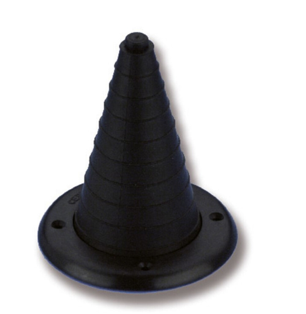 HOLLEX Kabeldoorvoer met bev.ring zwart ø90 100mm