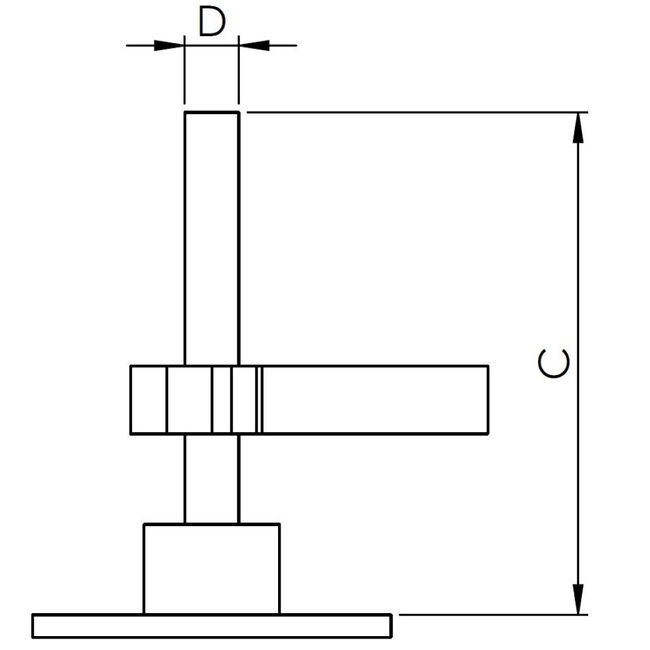 HOLLEX luikhandgreep vergrendelbaar 66x80mm
