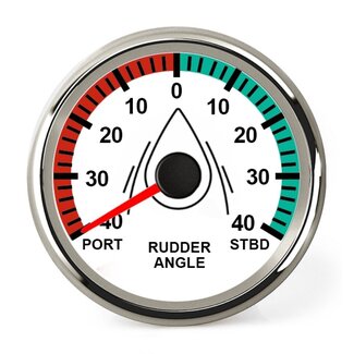 HOLLEX Roerstandmeter wit/rvs 9-32V ø52mm