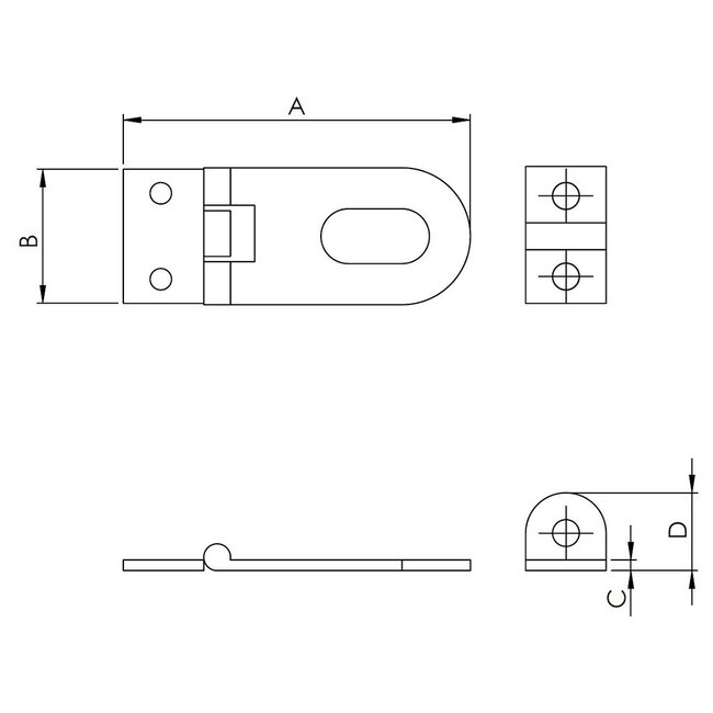 HOLLEX slotoverval 64,7x25mm