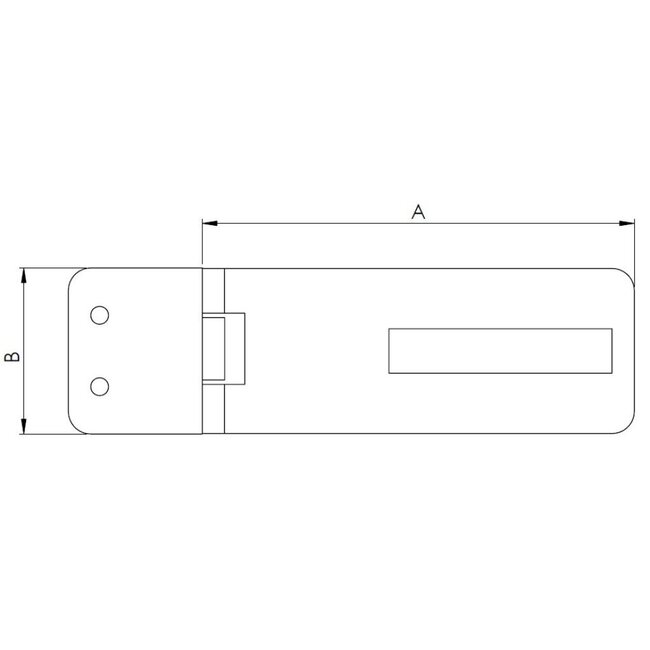 HOLLEX slotoverval 96,8x37,2mm