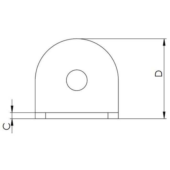 HOLLEX slotoverval 96,8x37,2mm