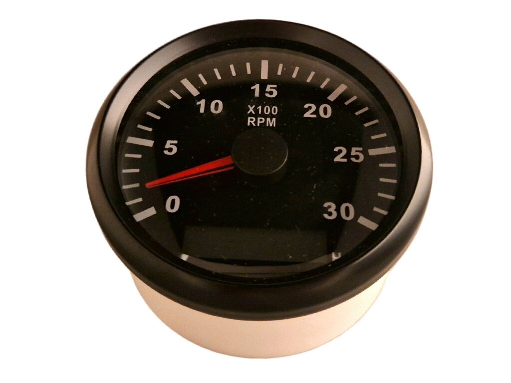 HOLLEX Toeren/urenteller Zwart 9-32V 0-3000rpm