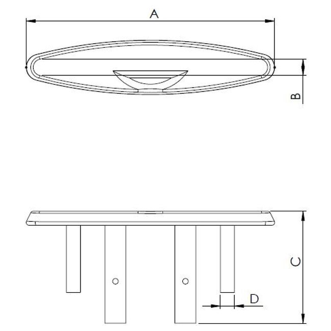 HOLLEX verzonken kikker 152mm