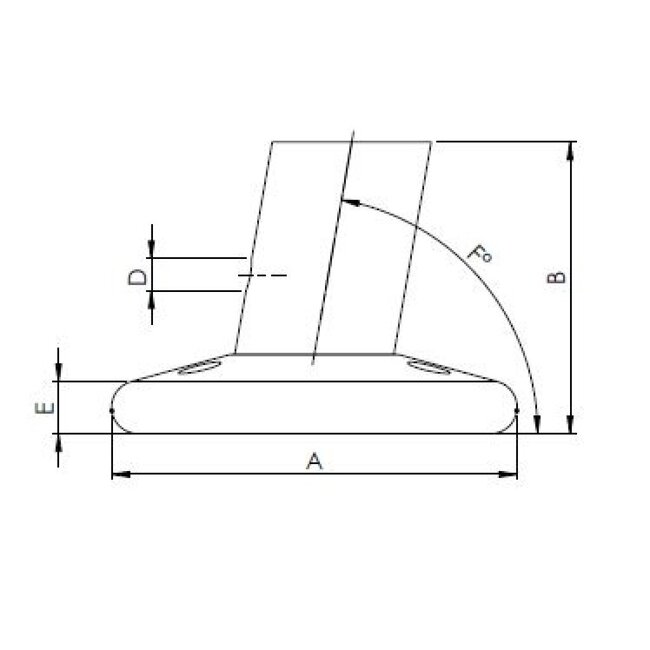 HOLLEX vlaggenstokhouder 25mm met draaiknop