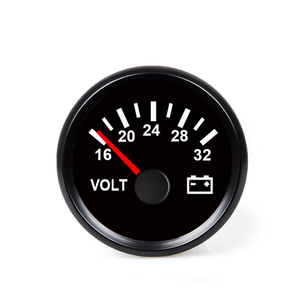 HOLLEX Voltmeter Zwart 18-32V