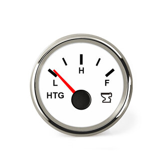 HOLLEX Vuilwatermeter 9-32V Wit/RVS 240-33Ohm