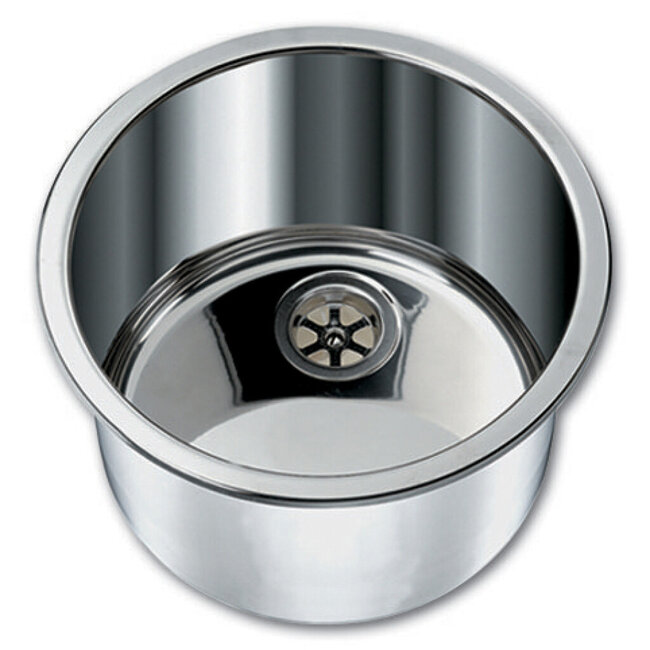 HOLLEX wasbak gepolijst ø250mm/diepte 180mm