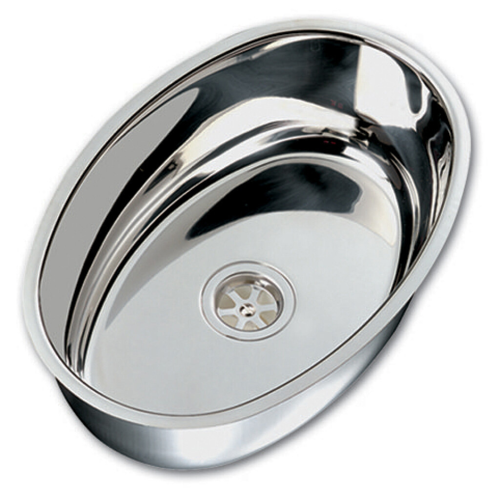 HOLLEX Wasbak gepolijst ovaal int. ΓΈ 360mm.