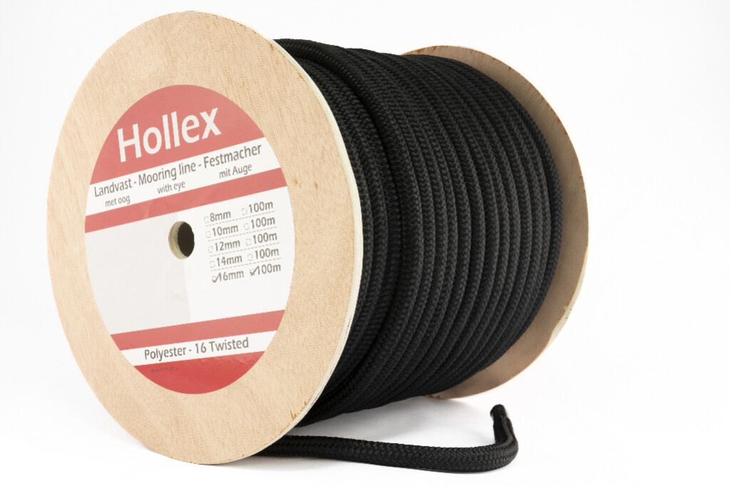 HOLLEX Landvast Zwart 100Mtr