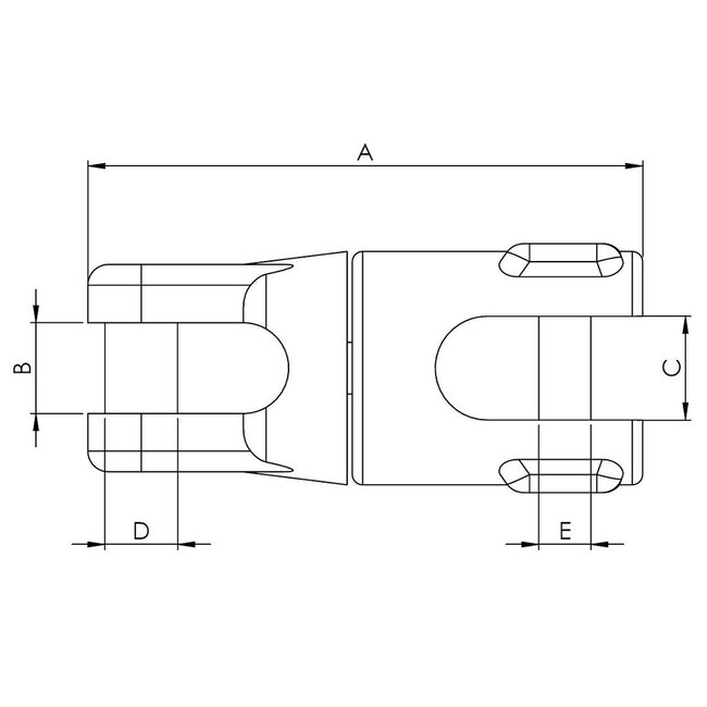 HOLLEX Verbinder vast tbv ankerketting