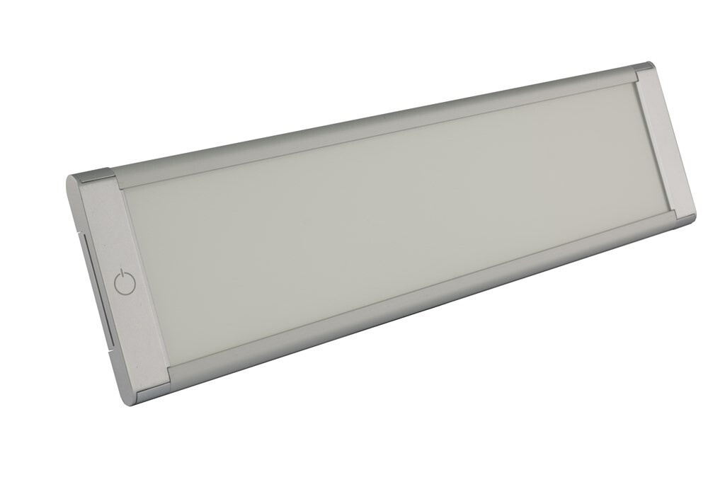 HOLLEX LED Paneel 12V 8W zilver 300x76mm ww dimb.