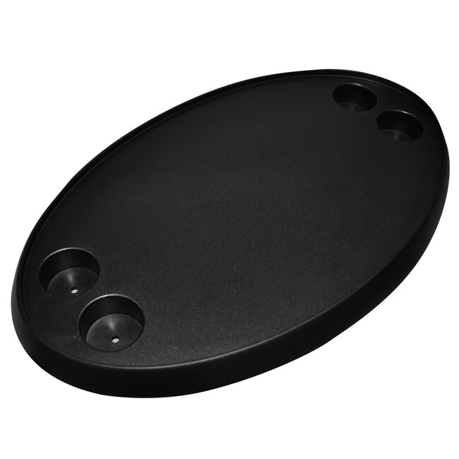 HOLLEX tafelblad ovaal zwart UV bestendig