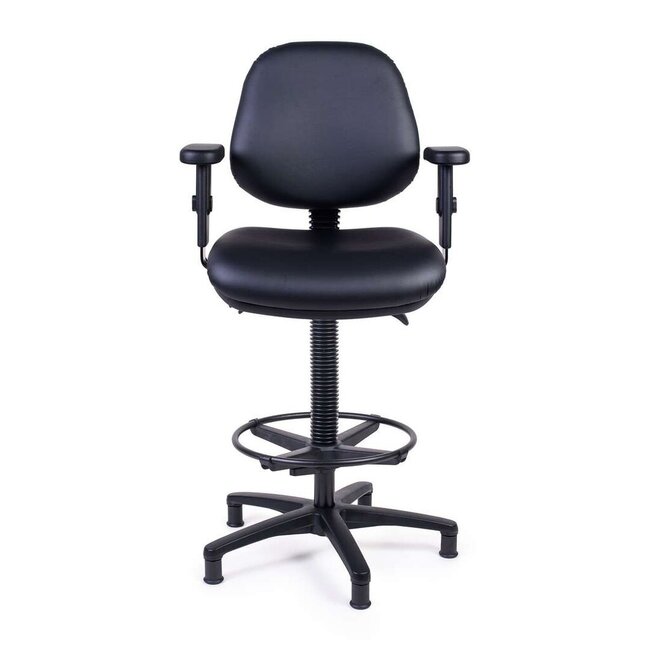 HOLLEX stuurstoel Delta I kunstleer zwart