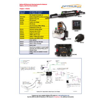 Allpa SeaStar Set Optimus EPS Outboard 1 Motor en 1 Stuurstand