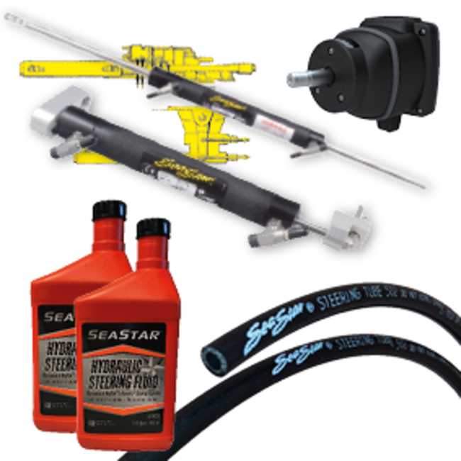 Allpa SeaStar Hydraulische sterndrivebesturing voor Mercruiser etc. (met stuurbekrachtiging)