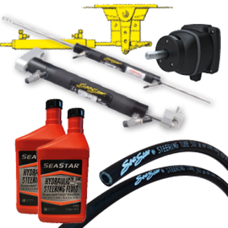 Allpa SeaStar Hydr. sterndrivebesturing met tilt pomp voor oudere Merc. & BMW (z. stuurbekrachtiging)