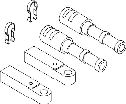 Allpa OMC Sterndrive kit voor kabel CC230, CC330 & CCX633