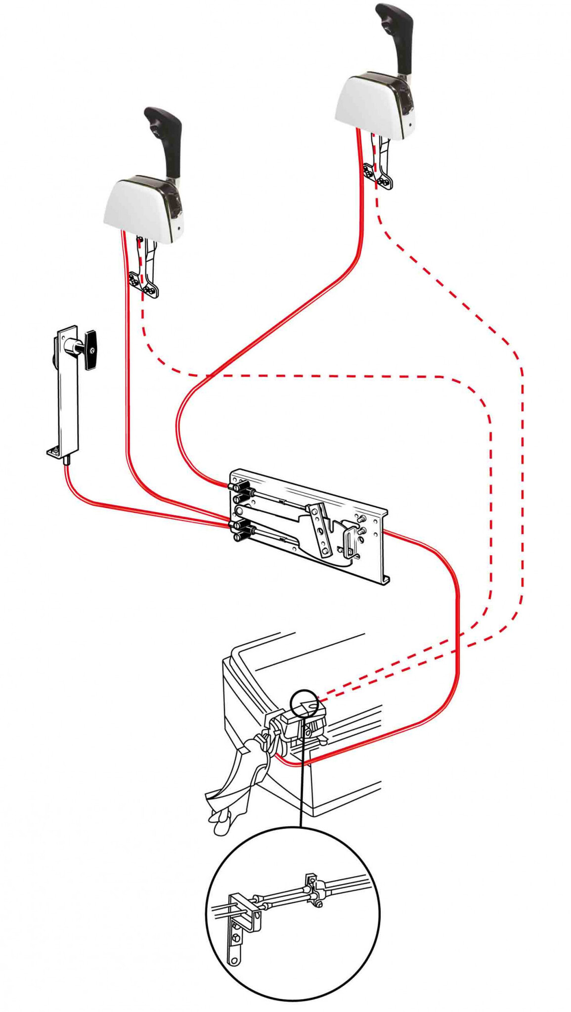 Allpa SeaStar Dual Station Unit voor brandstofpomp (alleen voor trekkend gas)