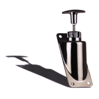 Allpa SeaStar T-Handle (DC), verchroomd, voor schotmontage stopkabel