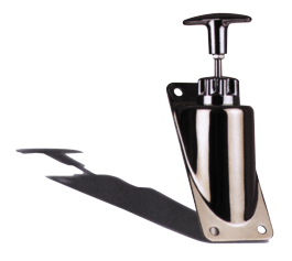 Allpa SeaStar T-Handle (DC), verchroomd, voor schotmontage stopkabel