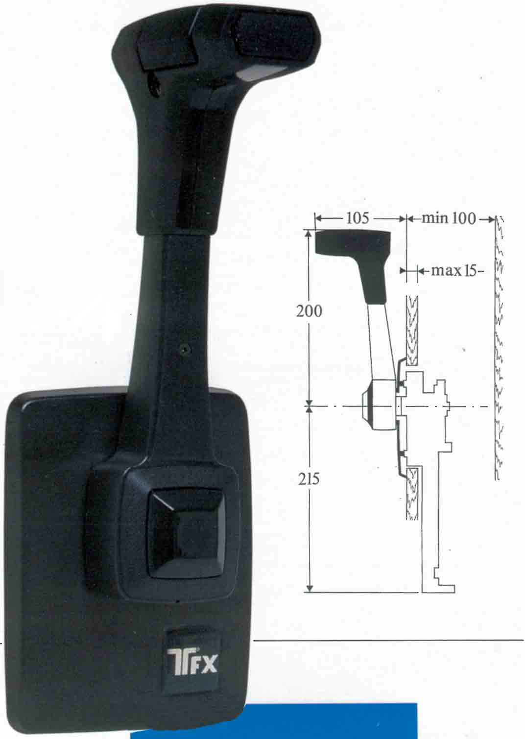 Allpa EΜeΜnhandel motorbediening B80, zijmontage, standaard