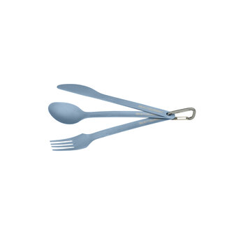Sea to Summit TITANIUM CUTLERY SET 3PC (KNIFE, FORK AND SPOON) - BLUE ANODISED