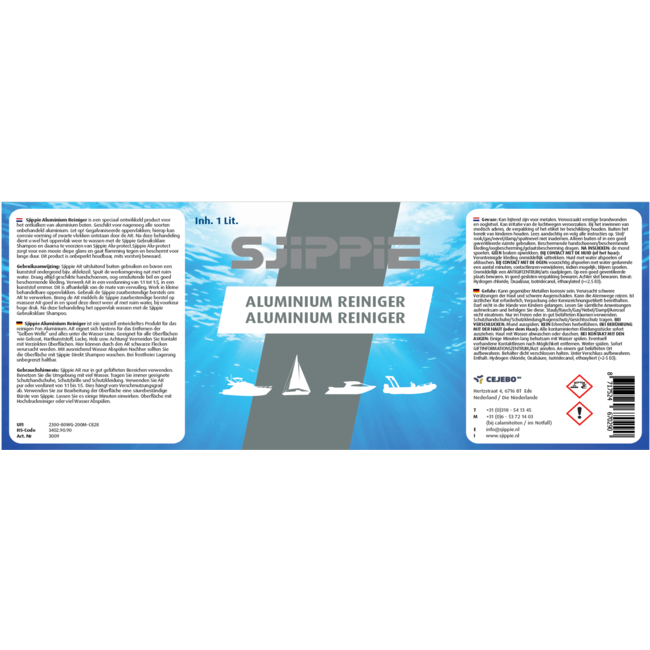 Sjippie Aluminium reiniger / fles 1ltr