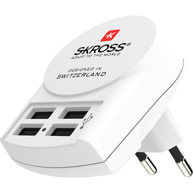 SKROSS REISSTEKKER EUROPA 4X USB (FRONT CONNECTION)