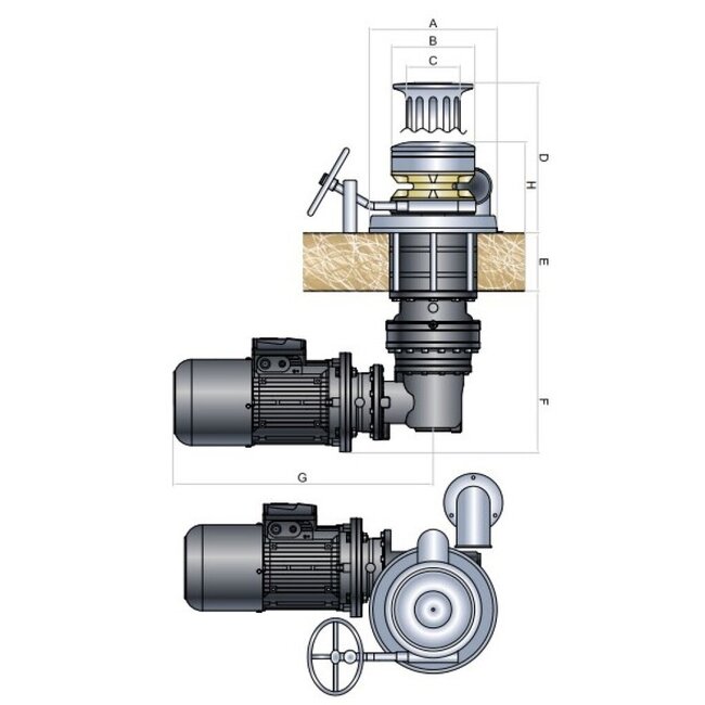 Italwinch  NV16 hydr. ankerlier 12mm ISO/13mm DIN766 MD