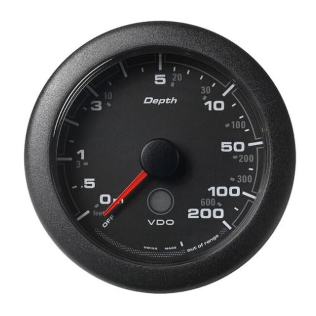 Veratron VDO OCL Dieptemeter 200m / 600FT zwart