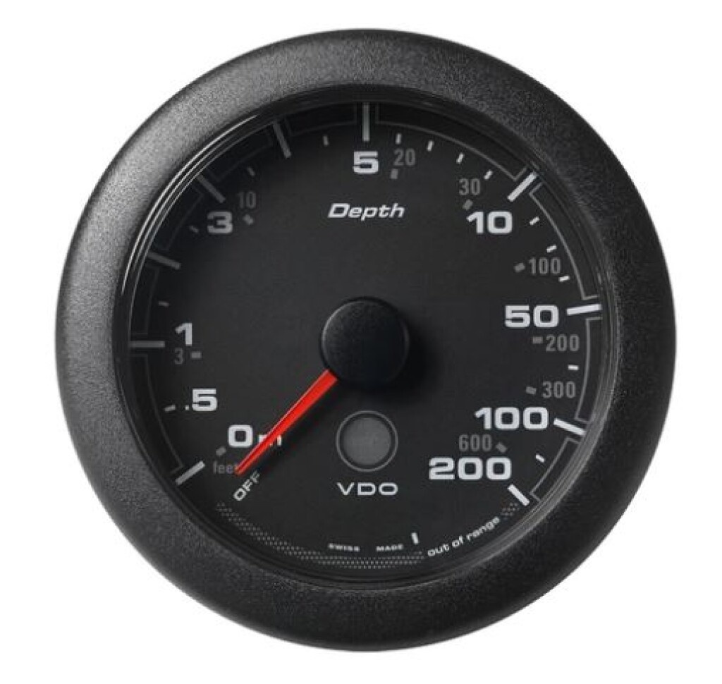 Veratron VDO OCL Dieptemeter 200m / 600FT zwart