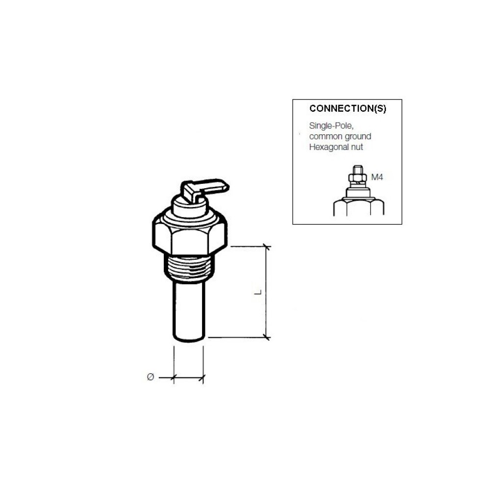 VDO VDO Gever LCD buitentemp.meter12/24 V -25Β°+1Β°C