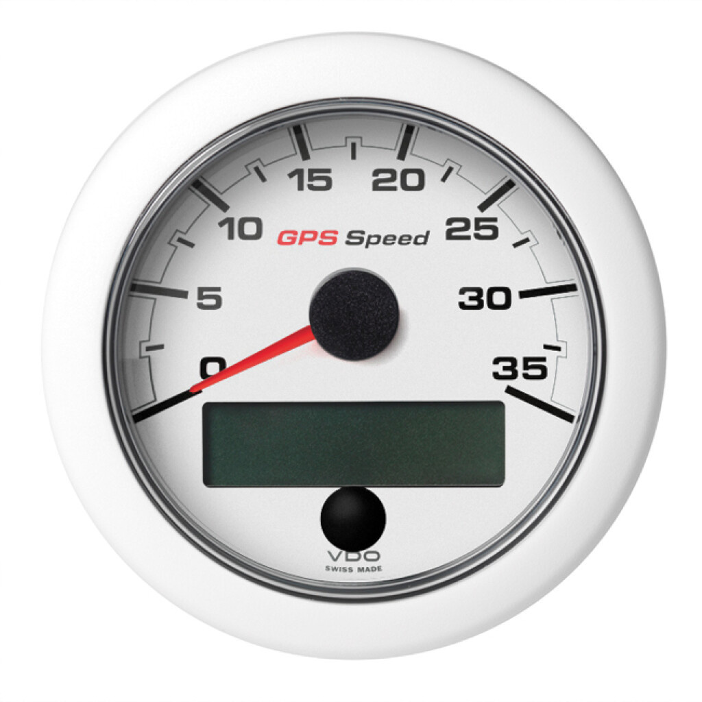 Veratron VDO OCL GPS Snelheidsmeter 0-35kn 85mm Wit