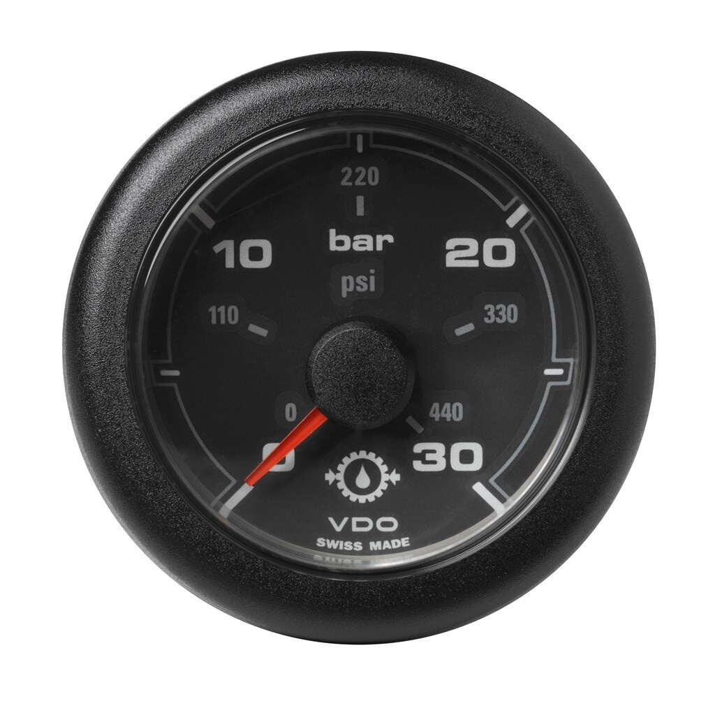 Veratron VDO OCL Transmissie oliedruk 30Bar 52mm Zwart