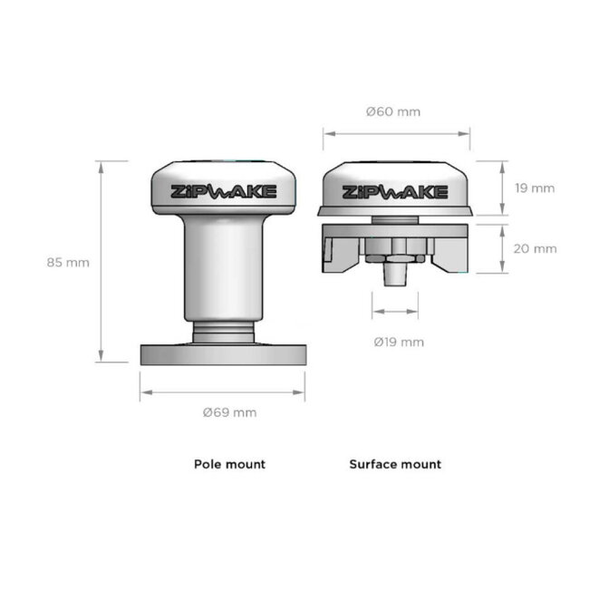 Zipwake Zipwake GPS unit - kabel 5m - mount kit
