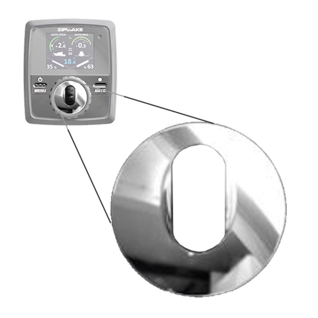 Zipwake Zipwake Wheel Cap S Set - Chrome 2 st