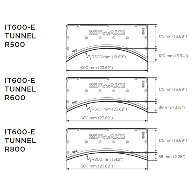 Zipwake Zipwake Interceptor 600E Tunnel R800 - kabel 3m