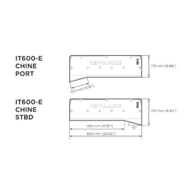 Zipwake Zipwake Interceptor 600E Chine SB Front