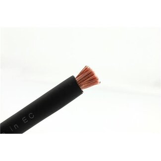 Ripca Batterij kabel zwart per 25/50 meter